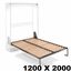 Immagine di reti letti ghost 1200 x 2000 x letti verticali                                                                                           