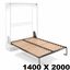 Immagine di reti letti ghost 1400 x 2000 x letti verticali                                                                                           