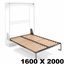 Immagine di reti letti ghost 1600 x 2000 x letti verticali                                                                                           