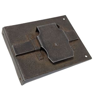 Immagine di serrature 74 fe 1 leva redosso mm. 50 sx ferro antico                                                                                           