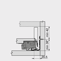 Immagine di Spondine LEGRABOX Pure N altezza 66.5 mm