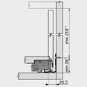Immagine di Spondine LEGRABOX Pure F altezza 241 mm