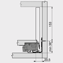 Immagine di Spondine LEGRABOX Free C altezza 177 mm