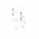 Immagine di aste piatte 1 perno mm  13x2.5 cm  100 fe x serrature g2                                                                                           