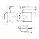 Immagine di placche serrature extr x 1 anta nich. c/accessori                                                                                           