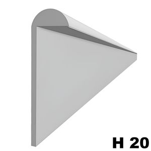Immagine di profilati unghiette alu 2 mt mm. 20 argento alluminio aste 2 metri                                                                                           