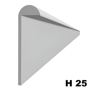 Immagine di profilati unghiette alu 2 mt mm. 25 argento alluminio aste 2 metri                                                                                           
