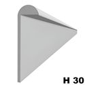 Immagine di profilati unghiette alu 2 mt mm. 30 argento alluminio aste 2 metri                                                                                           