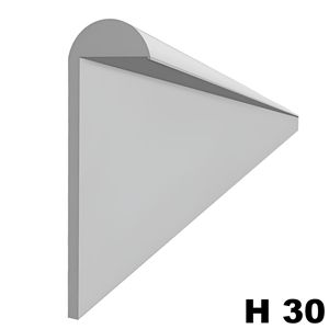 Immagine di profilati unghiette alu 2 mt mm. 30 argento alluminio aste 2 metri                                                                                           