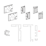 Immagine di Kit Telai Fine anta interna 40 mm