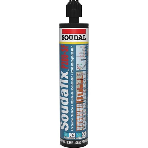 Immagine di ancoranti soudafix p280-sf ml 300 grigio bi-componente                                                                                           