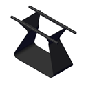 Immagine di gambe libra c/staffe mm 1016 nero x telai fitting tf1