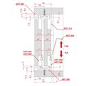 Immagine di Kit Scorribase per ante scorrevoli in legno