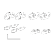 Immagine di Kit Scorribase per ante scorrevoli in legno
