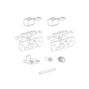 Immagine di Kit Scorrisospensione per ante scorrevoli portata 10 kg 