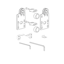 Immagine di Kit Scorrisospensione per ante scorrevoli portata 40 kg 