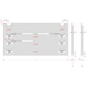 Immagine di Guarniture ante scorrevoli Living Top fermi standard