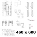 Immagine di Kit Beta per due ante in legno
