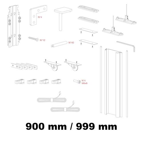 Immagine di Kit Gamma per anta interna in alluminio