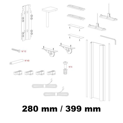 Immagine di Kit Gamma per anta interna in legno