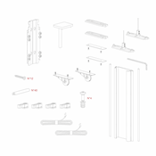 Immagine di Kit Gamma per anta interna in legno