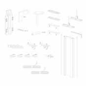 Immagine di Kit Gamma per anta interna in alluminio