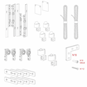 Immagine di Kit Beta per due ante in alluminio