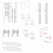 Immagine di Kit Beta per due ante in alluminio