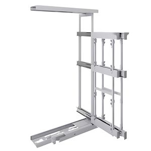 Immagine di cestelli corner compact telai h1185 l 700 arg. s/kit - s/cesti - dx/sx                                                                                           