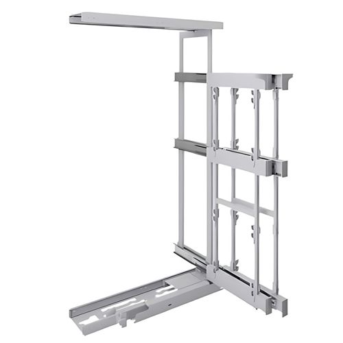 Immagine di cestelli corner compact telai h1185 l 700 arg. s/kit - s/cesti - dx/sx                                                                                           
