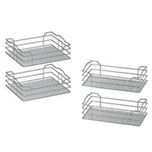 Immagine di cestelli corner dynamic cesti set 4 pz cromo l 2 cesti 45x50+2 cesti 30x50                                                                                           