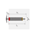 Immagine di tasselli g-fix acciaio mm  6 ta 16 c/vite tgs 3max35                                                                                           