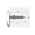 Immagine di tasselli g-fix acciaio mm  9 tfe 9009 c/gancio regolabile c/vite                                                                                           