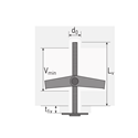 Immagine di ancorine c/vite apt  4ma x  80 tgs+ foro mm. 12 - a scatto                                                                                           