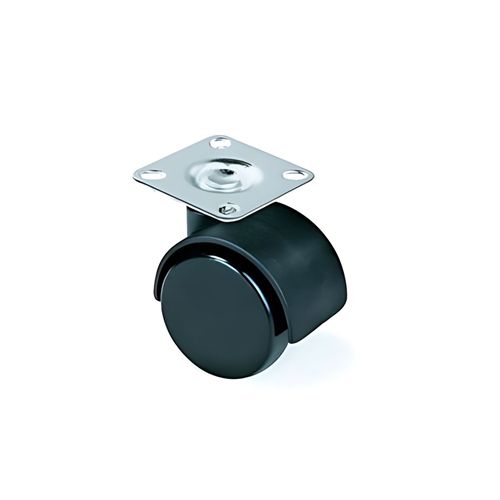 Immagine di rotelle drive piastra girevole mm. 40 nero h 55                                                                                            