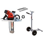 Immagine di seghe a catena promo mafell zsx ec/400 hm c/carrello+adattatore                                                                                           