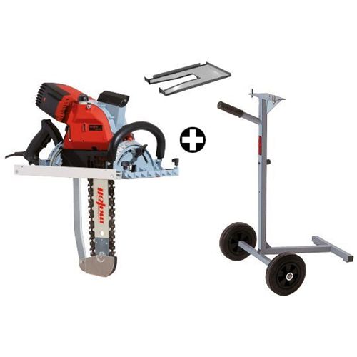 Immagine di seghe a catena promo mafell zsx ec/400 hm c/carrello+adattatore                                                                                           