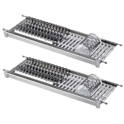 Immagine di colapiatti evolution due cm.  66 inox 2 piani c/vaschetta                                                                                           